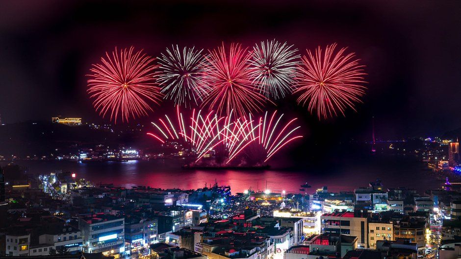 여수밤바다 불꽃축제 사진